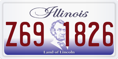 IL license plate Z691826