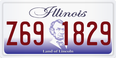 IL license plate Z691829