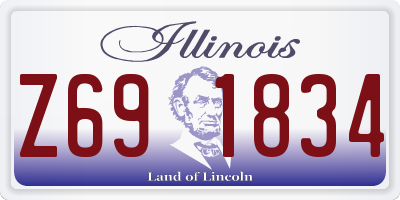 IL license plate Z691834