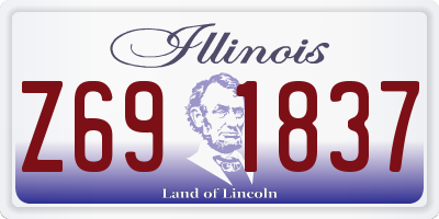 IL license plate Z691837