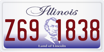 IL license plate Z691838