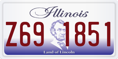 IL license plate Z691851