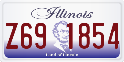 IL license plate Z691854