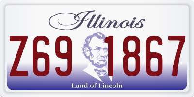 IL license plate Z691867