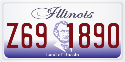 IL license plate Z691890