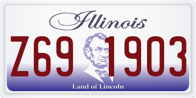 IL license plate Z691903