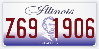 IL license plate Z691906