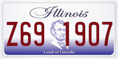 IL license plate Z691907