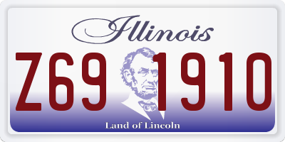 IL license plate Z691910