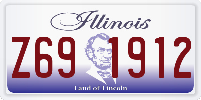 IL license plate Z691912