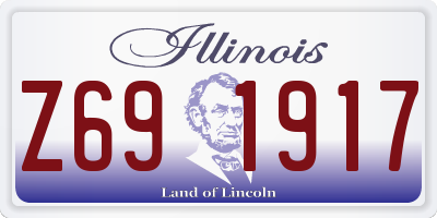 IL license plate Z691917