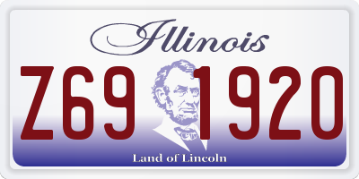 IL license plate Z691920