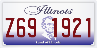 IL license plate Z691921