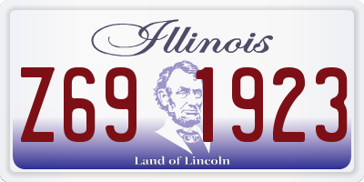 IL license plate Z691923