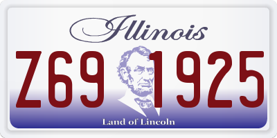 IL license plate Z691925