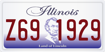 IL license plate Z691929