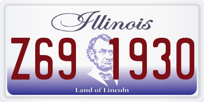 IL license plate Z691930