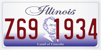 IL license plate Z691934