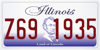 IL license plate Z691935