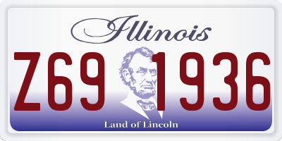 IL license plate Z691936