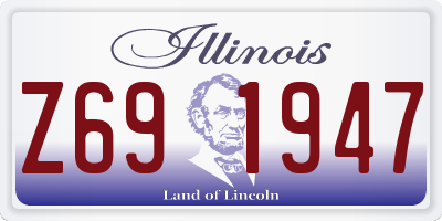 IL license plate Z691947