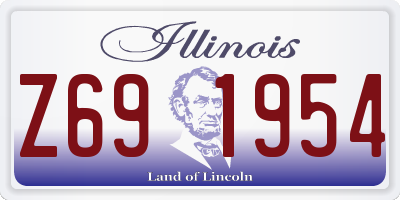 IL license plate Z691954