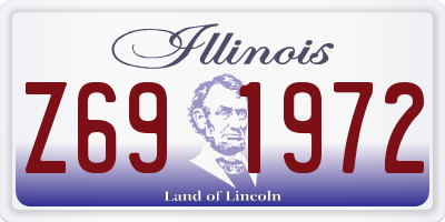 IL license plate Z691972