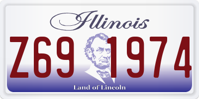 IL license plate Z691974