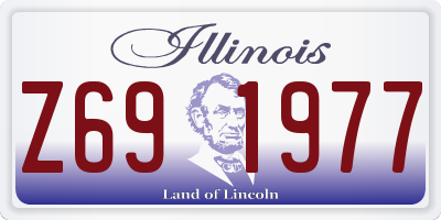IL license plate Z691977