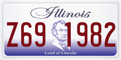 IL license plate Z691982
