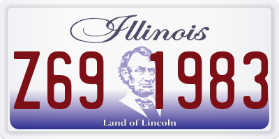 IL license plate Z691983