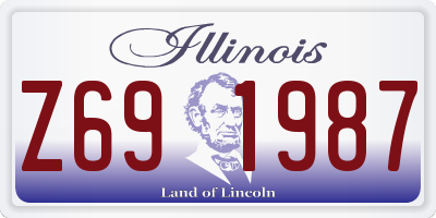 IL license plate Z691987