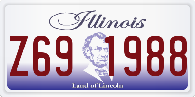 IL license plate Z691988