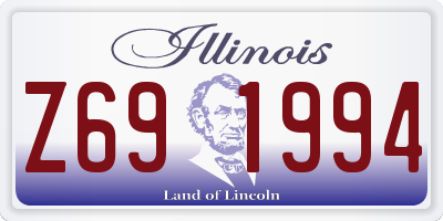 IL license plate Z691994
