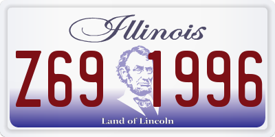 IL license plate Z691996