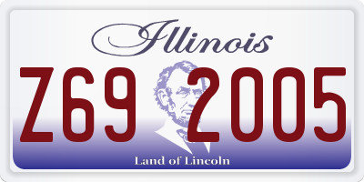 IL license plate Z692005