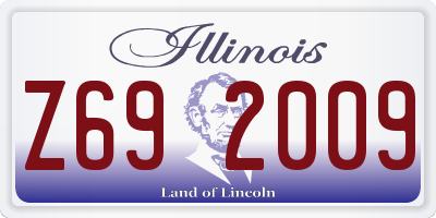 IL license plate Z692009