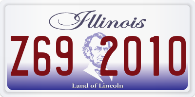 IL license plate Z692010