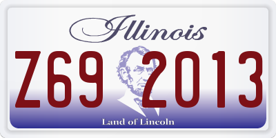 IL license plate Z692013