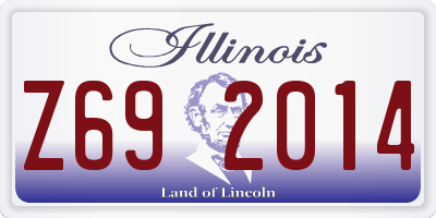IL license plate Z692014