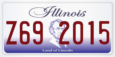 IL license plate Z692015