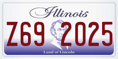 IL license plate Z692025