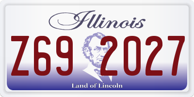 IL license plate Z692027
