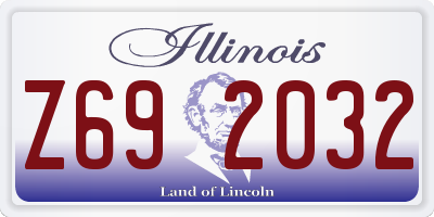 IL license plate Z692032