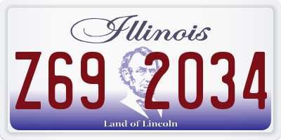 IL license plate Z692034
