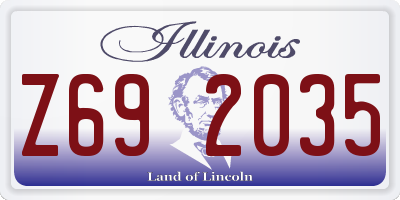 IL license plate Z692035