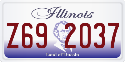 IL license plate Z692037