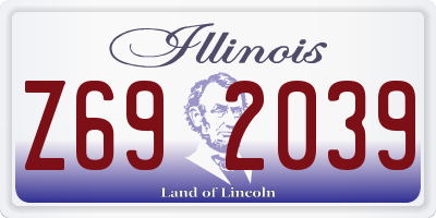 IL license plate Z692039