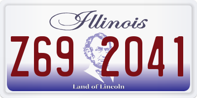 IL license plate Z692041