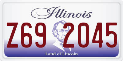 IL license plate Z692045